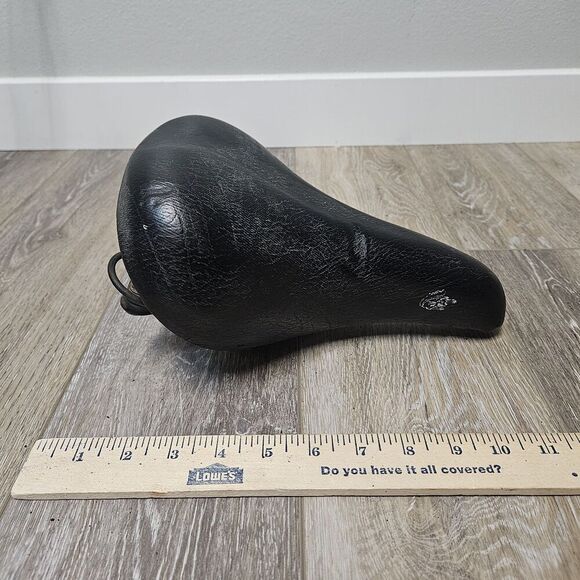 Mongoose Vintage Viscount Saddle Bicycle Seat Black Bike Unisex - Picture 2 of 9